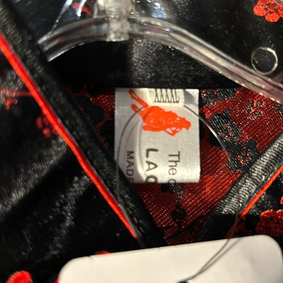 Shanghai green black and red Oriental top. XXXXL.fits like XL NWT ornate - Picture 6 of 12